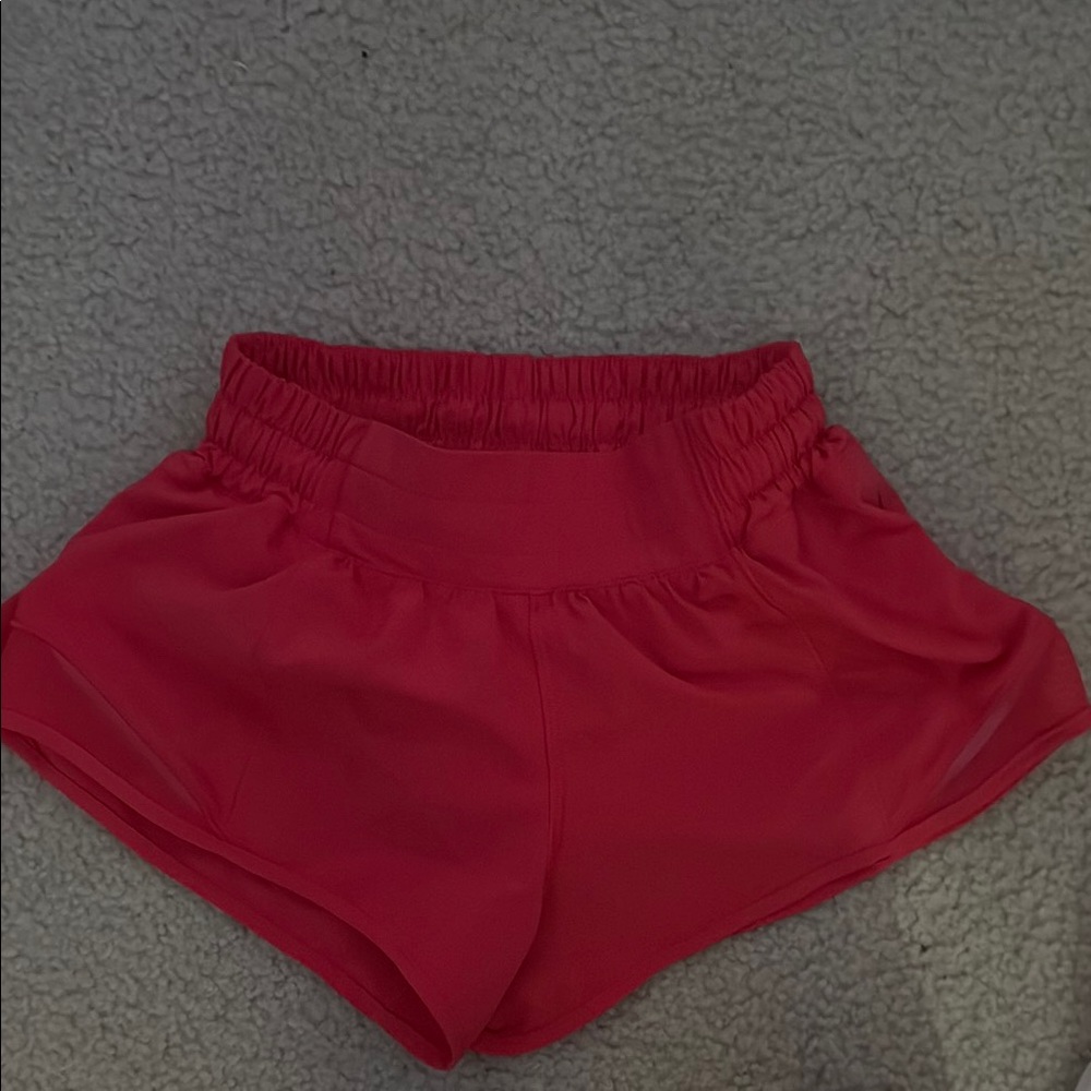 Lululemon pink shorts for sale, size 2 barley worn